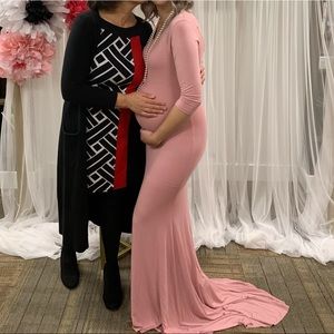Maternity pink dress
